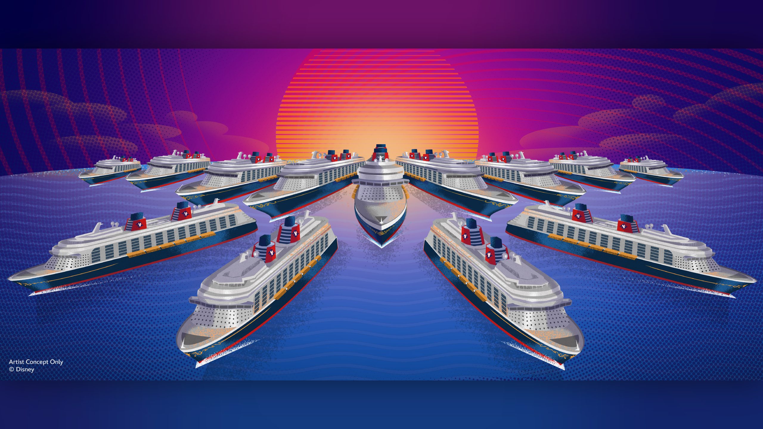 Disney Cruise Line 舰队扩张概念图